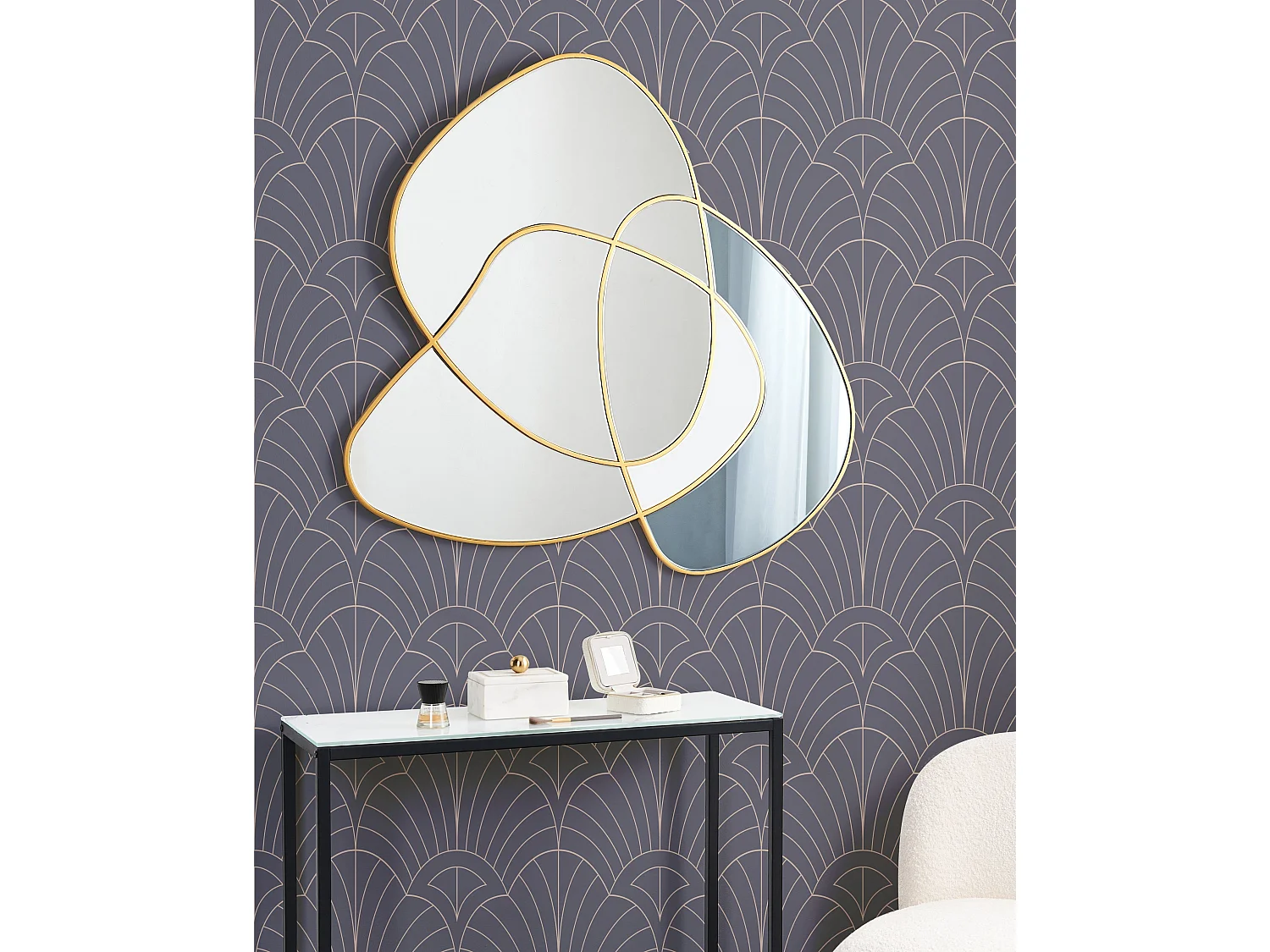 Miroir TAILLY 99 cm 89 cm Doré