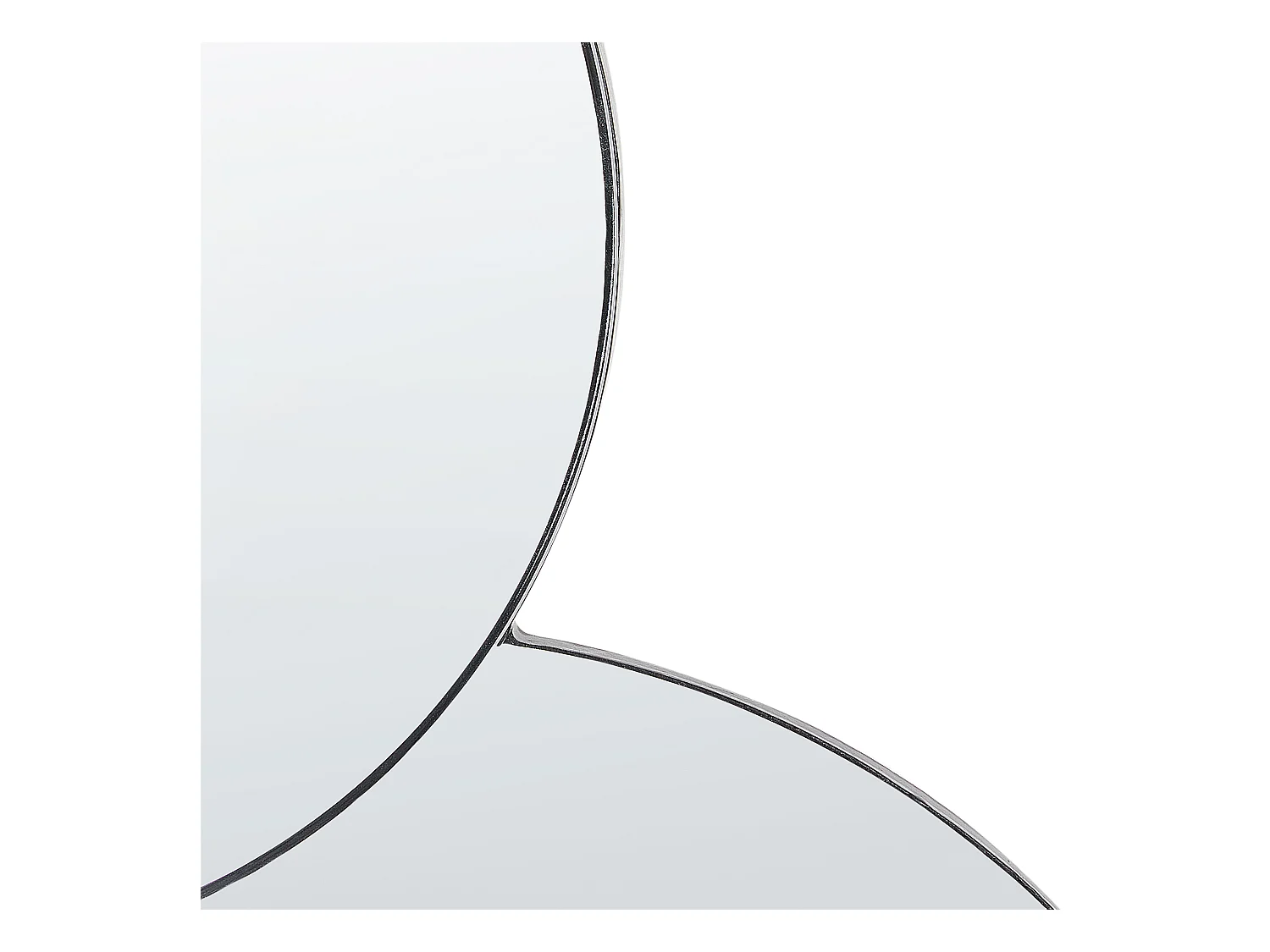 Wandspiegel CLAIS 82 cm 80 cm Zilver