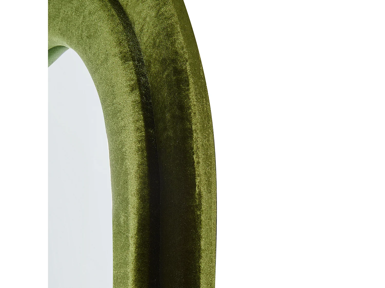 Wandspiegel CULAN 60 cm 160 cm Fluweel Groen