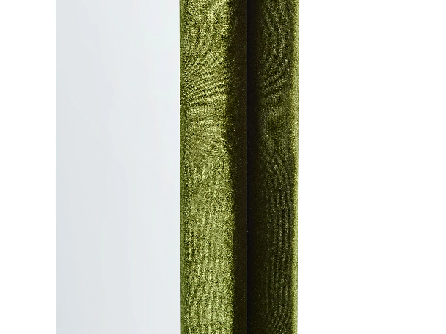 Wandspiegel CULAN 60 cm 160 cm Fluweel Groen