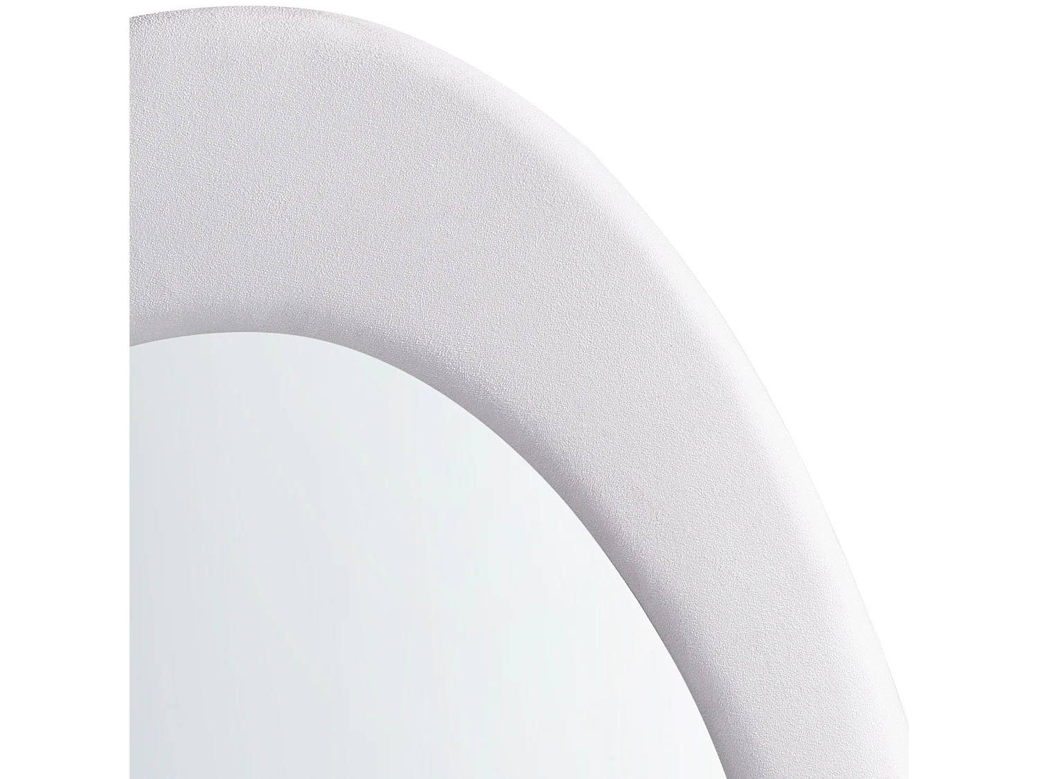 Wandspiegel MASSAY 53 cm 90 cm Samtstoff Weiss