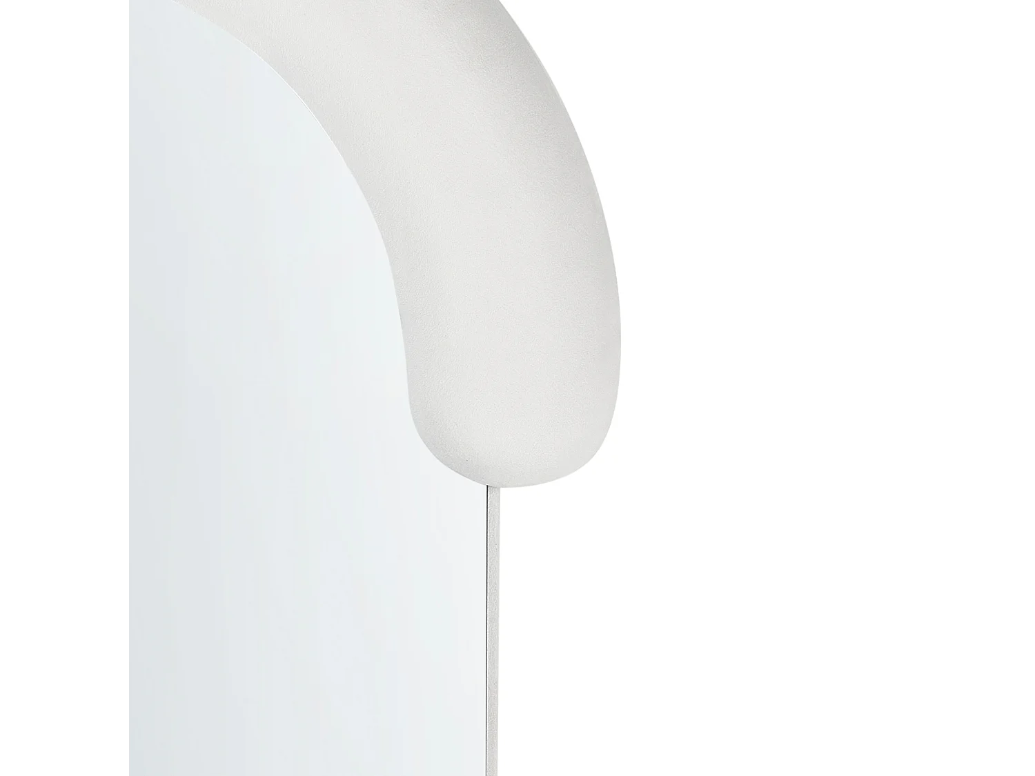 Miroir LOCHES 54 cm 158 cm Velours Blanc