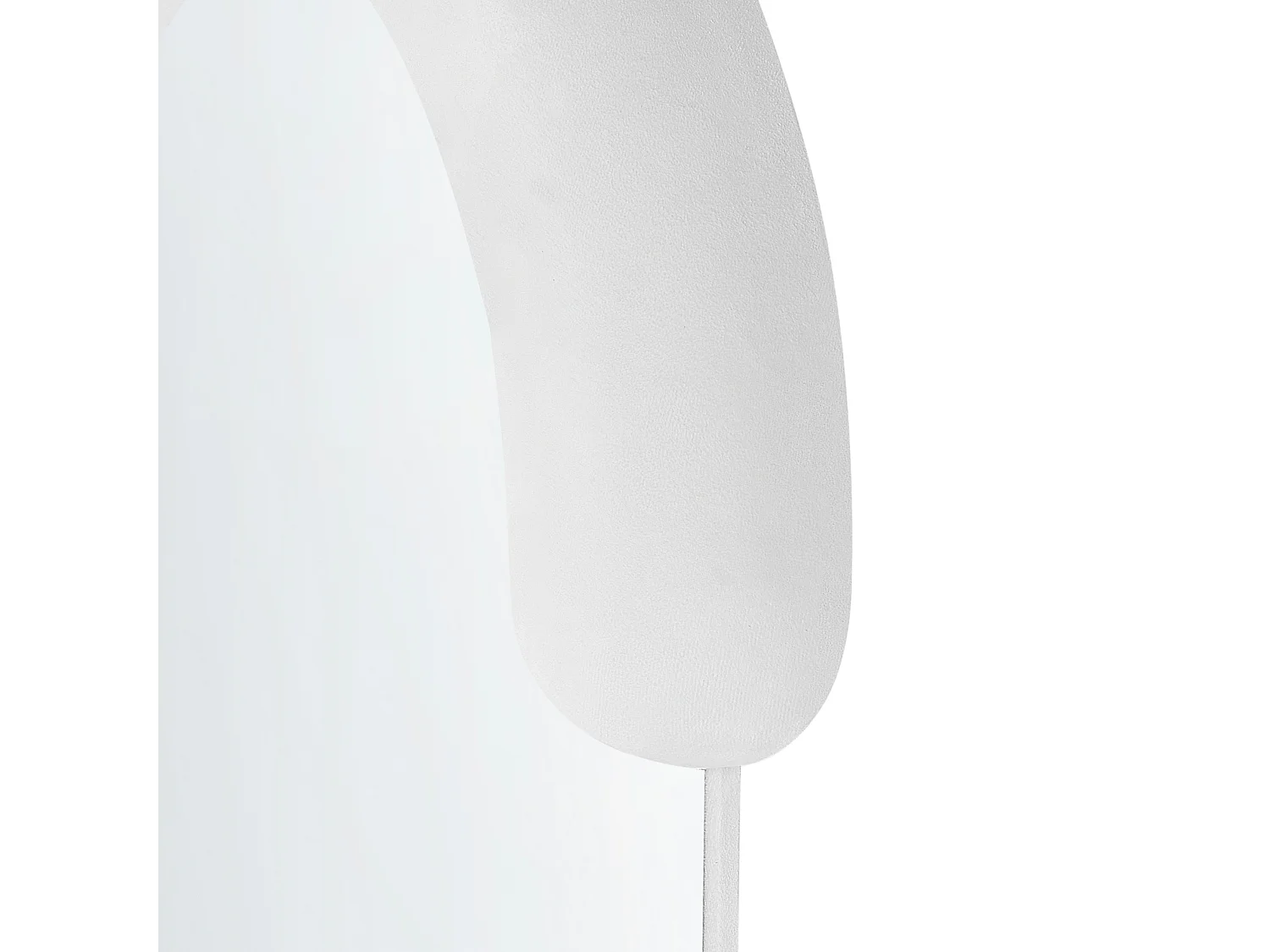 Miroir LOCHES 54 cm 158 cm Velours Blanc