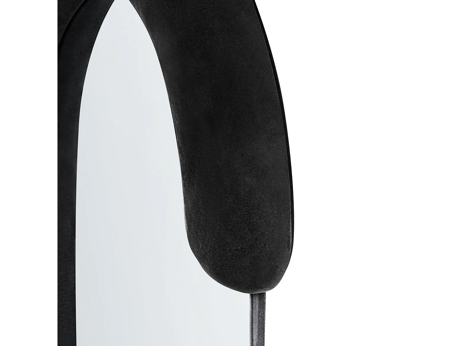 Espelho LOCHES 54 cm 158 cm Veludo Preto