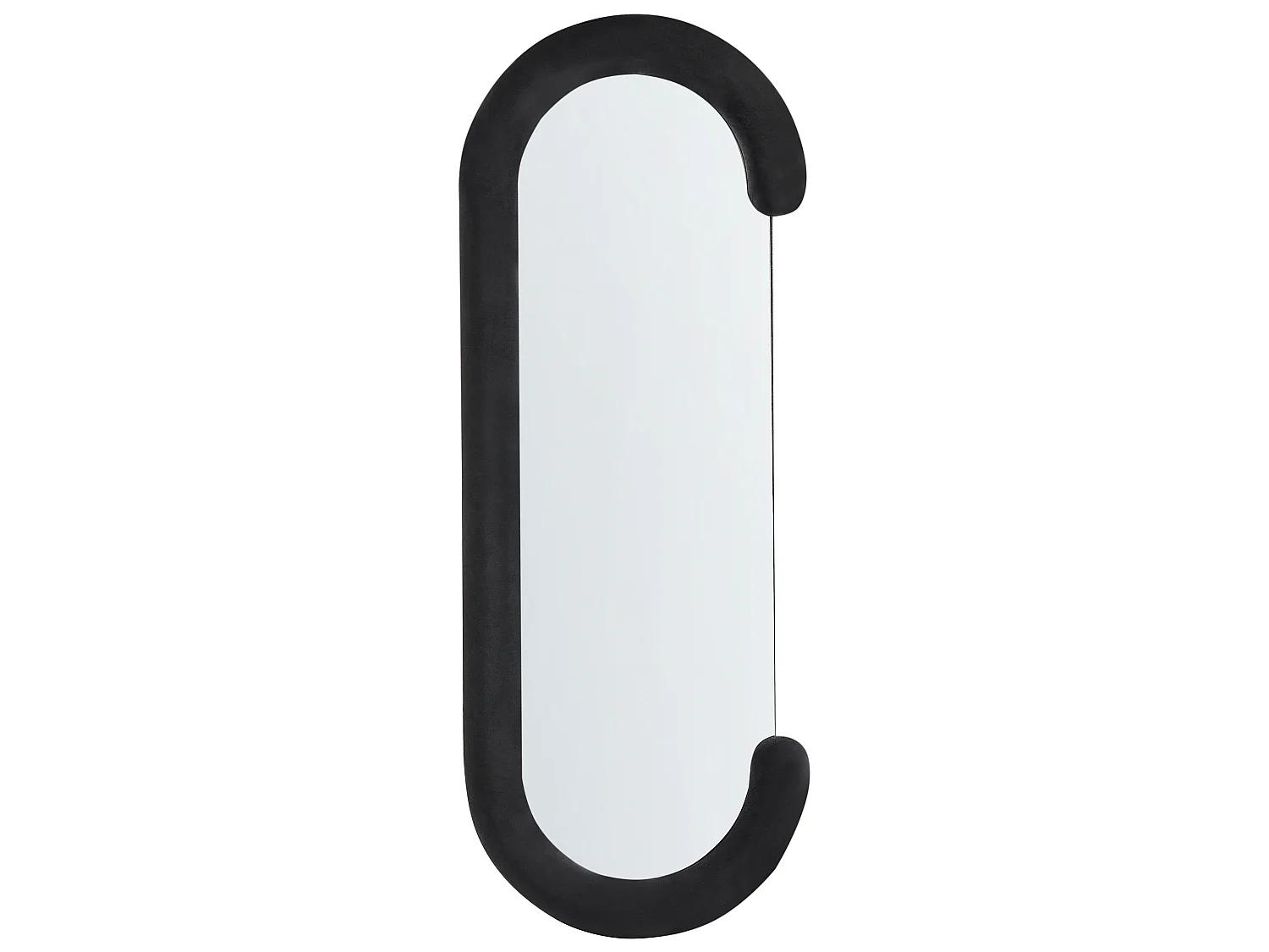Miroir LOCHES 54 cm 158 cm Velours Noir