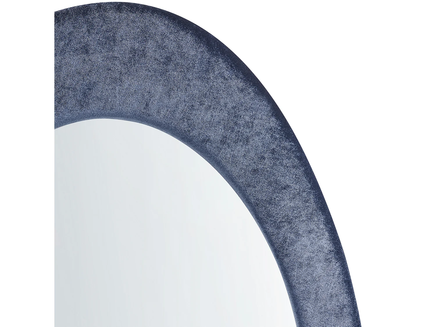 Wandspiegel MASSAY 53 cm 90 cm Samtstoff Dunkelblau