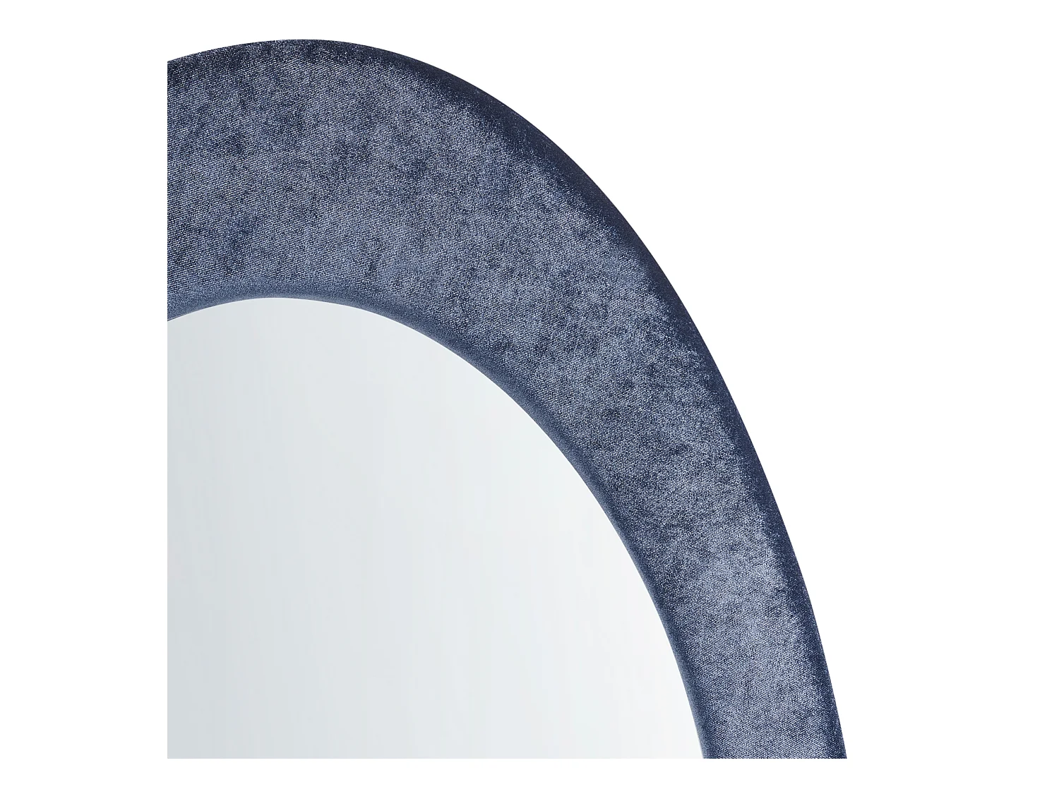 Wandspiegel MASSAY 53 cm 90 cm Fluweel Donkerblauw