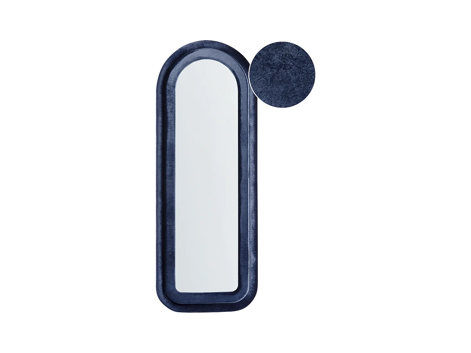 Miroir CULAN 60 cm 160 cm Velours Bleu foncé