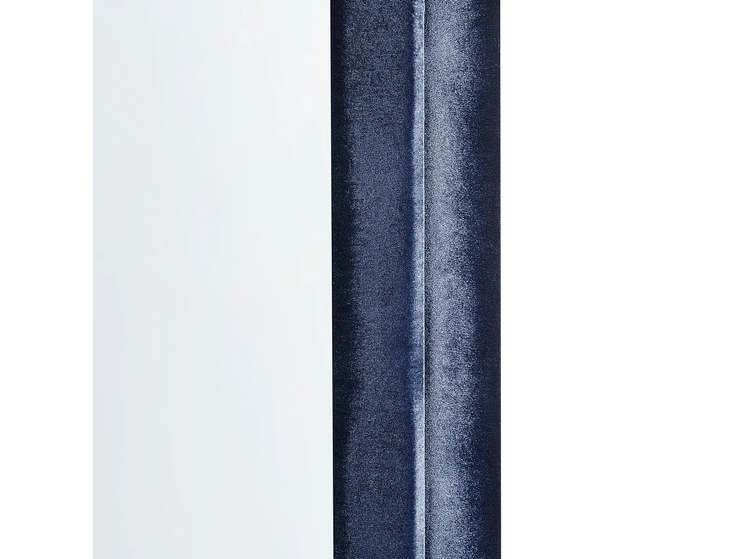 Lustro ścienne CULAN 60 cm 160 cm Welur Ciemnoniebieski