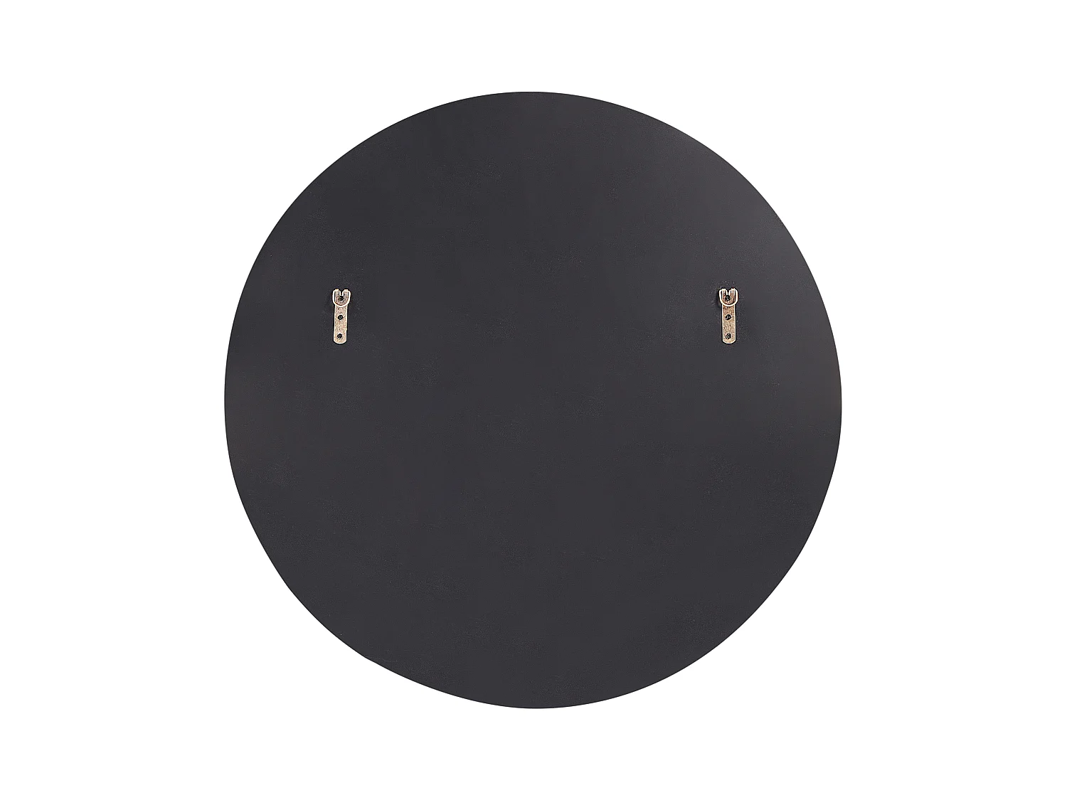 Wandspiegel gold / schwarz rund ø 80 cm abstrakter Stil getöntes Glas Trouville