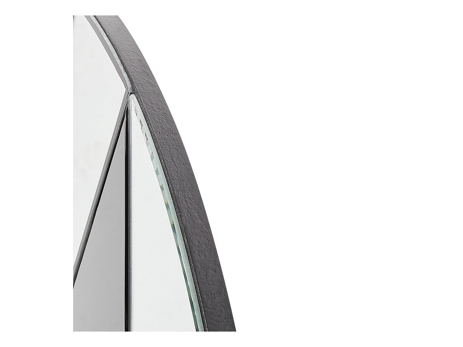 Wandspiegel gold / schwarz rund ø 80 cm abstrakter Stil getöntes Glas Trouville