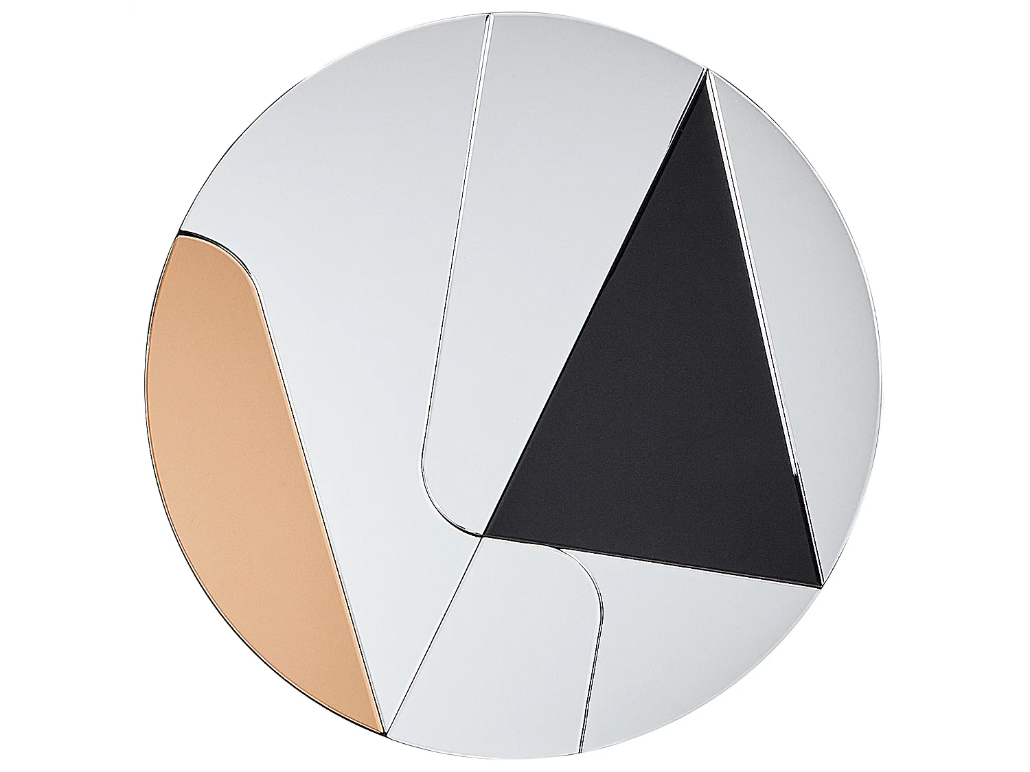 Miroir TROUVILLE 80 cm 80 cm Noir/doré