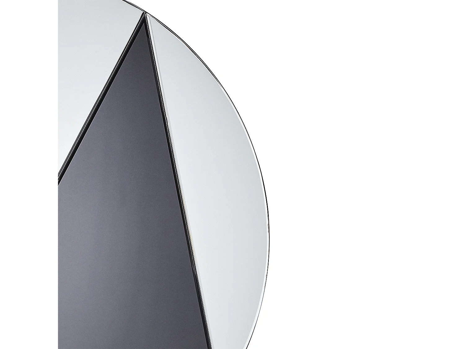 Miroir TROUVILLE 80 cm 80 cm Noir/doré