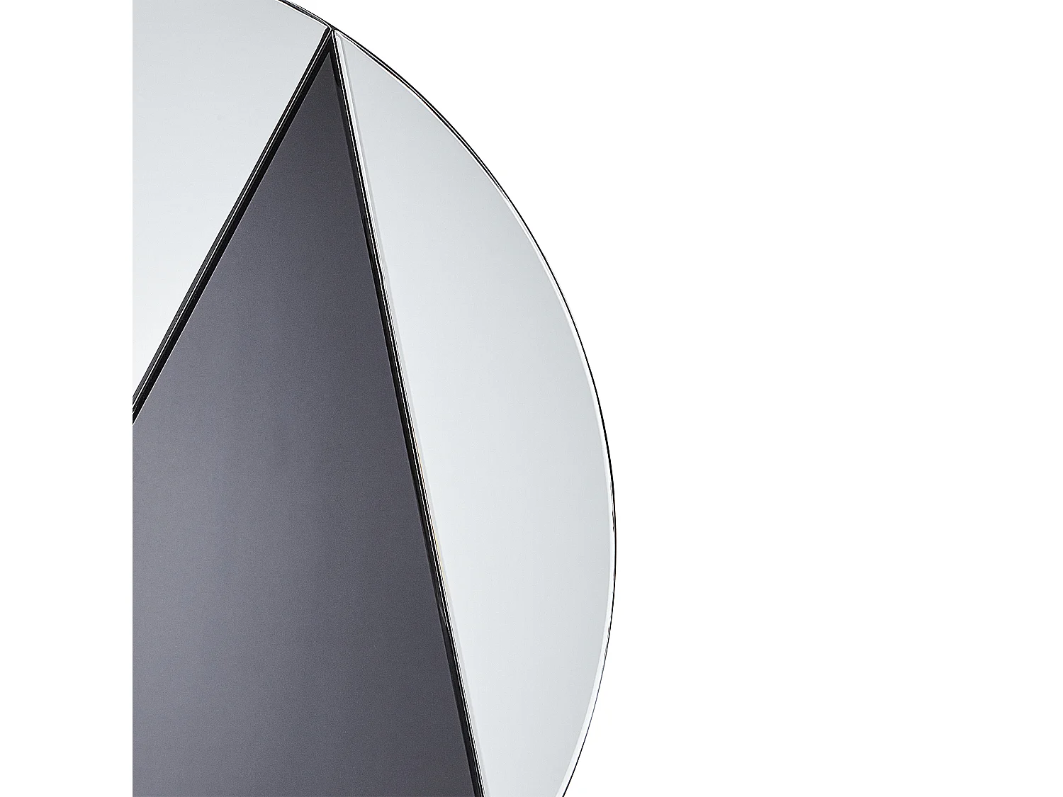 Wandspiegel TROUVILLE 80 cm 80 cm Zwart/goud
