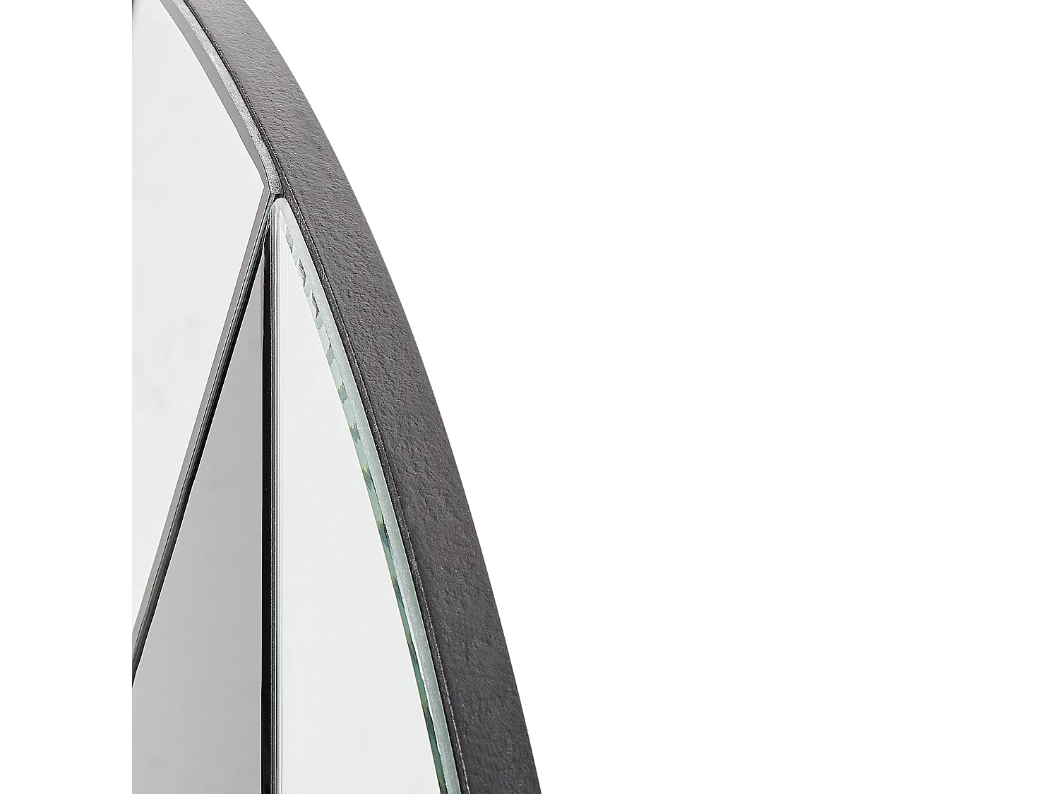 Wandspiegel TROUVILLE 80 cm 80 cm Zwart/goud