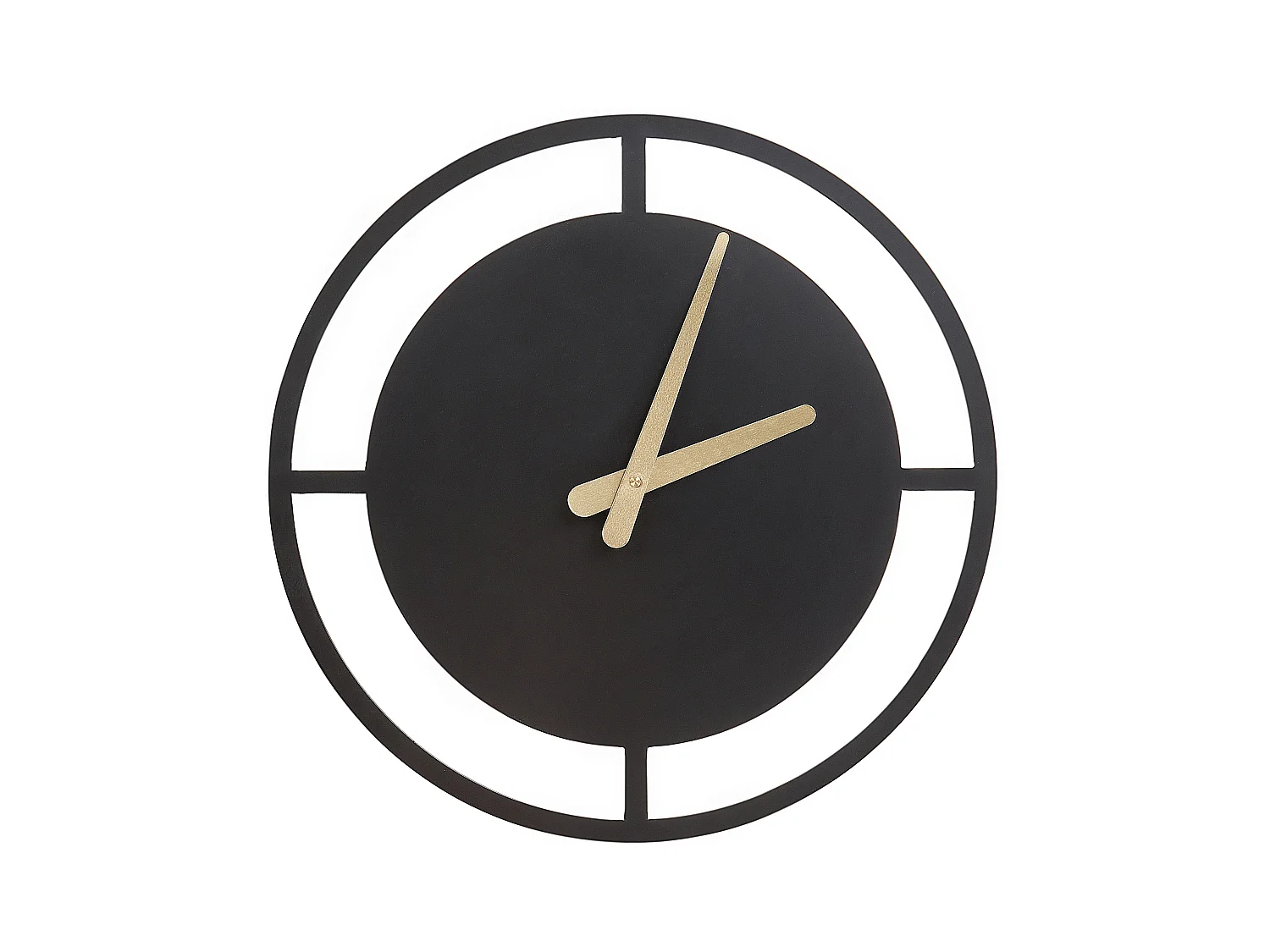 Horloge murale TRIENT 40 cm Métal Noir