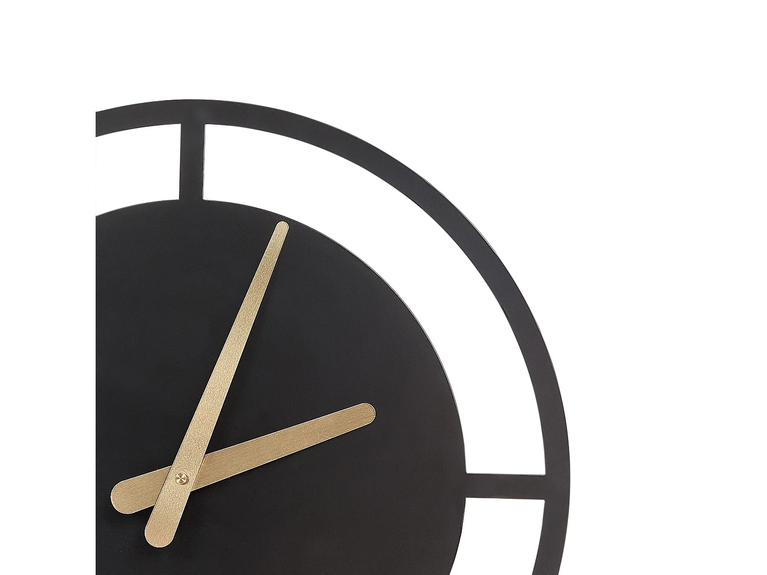 Wandklok TRIENT 40 cm Metaal Zwart