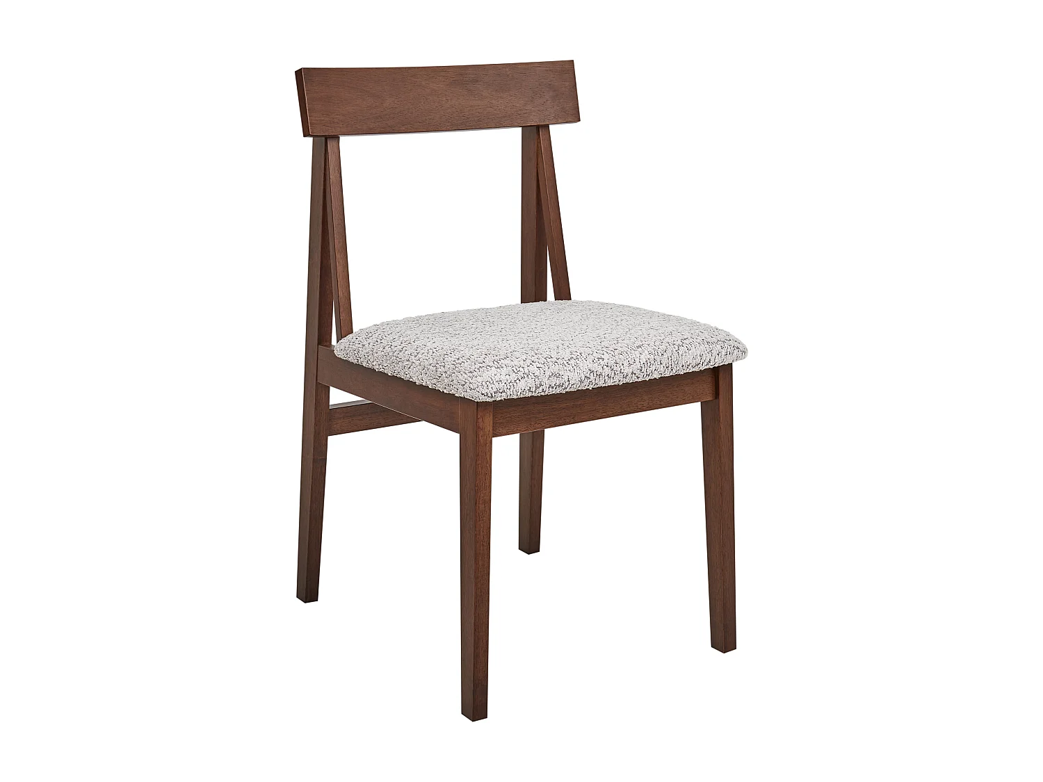 Lot de 2 chaises de salle à manger ISLE Bois Marron/gris