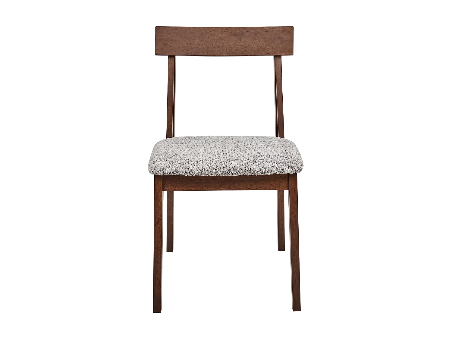 Lot de 2 chaises de salle à manger ISLE Bois Marron/gris