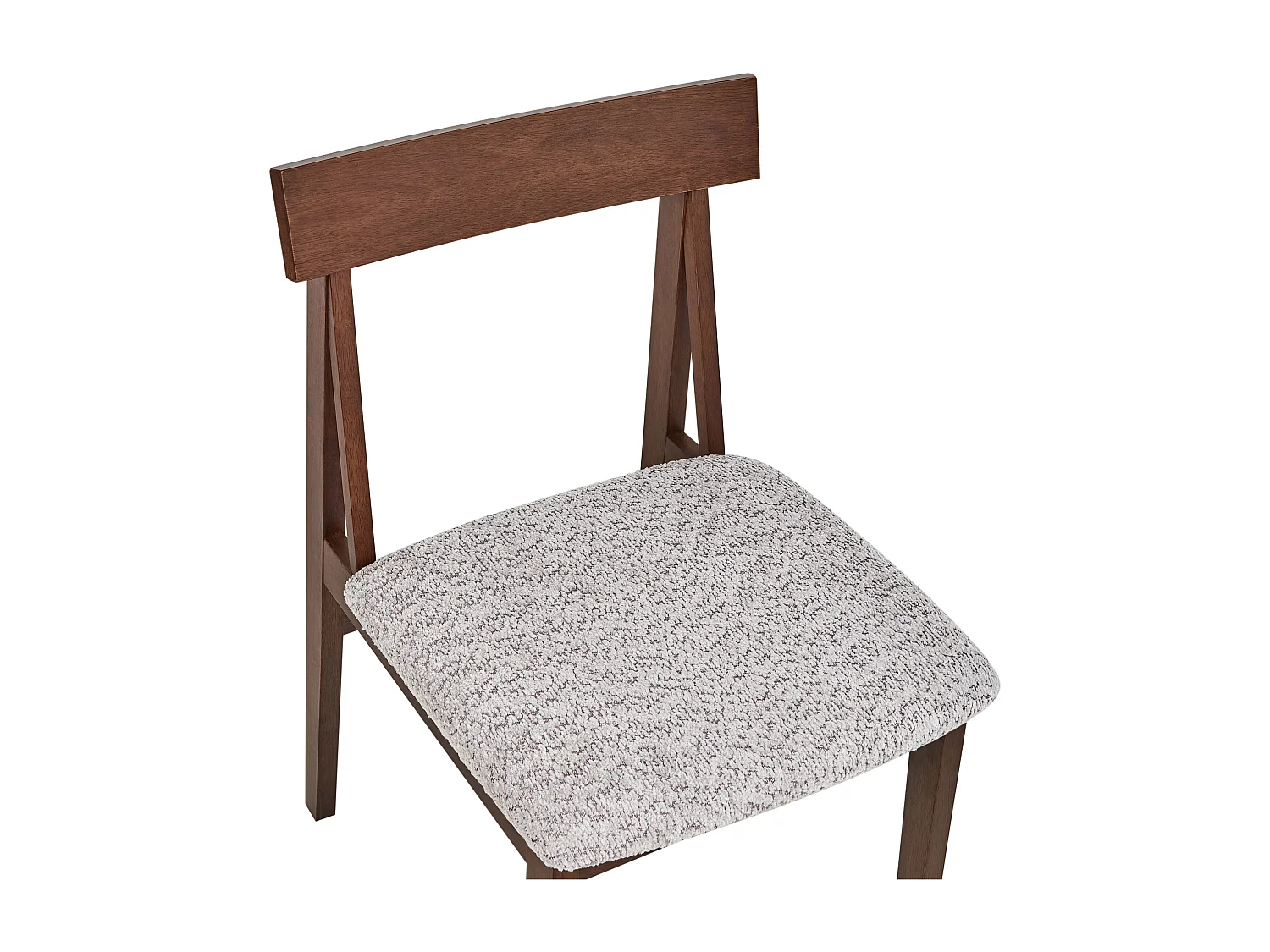 Lot de 2 chaises de salle à manger ISLE Bois Marron/gris