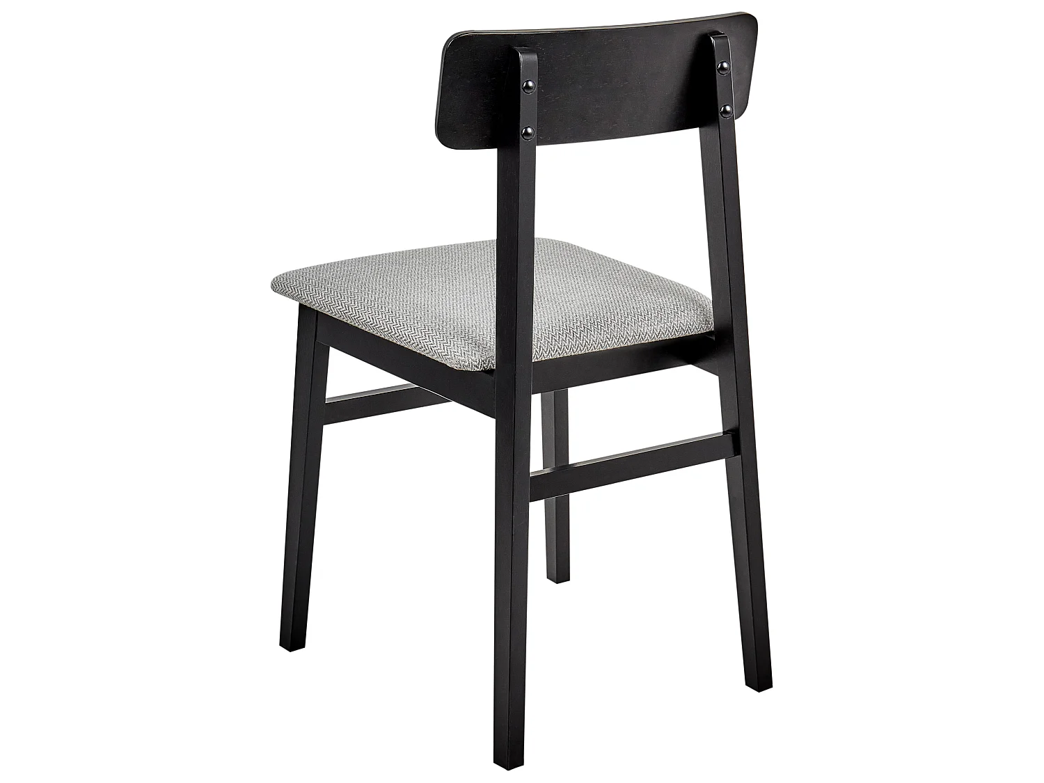 Set of 2 Dining Chairs STACY Wood Light Grey