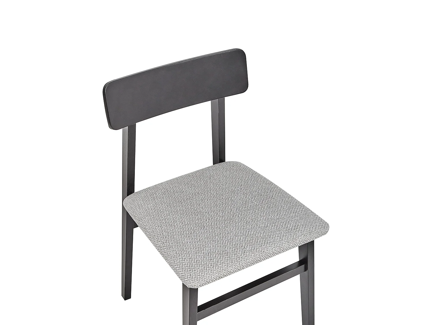 Set of 2 Dining Chairs STACY Wood Light Grey