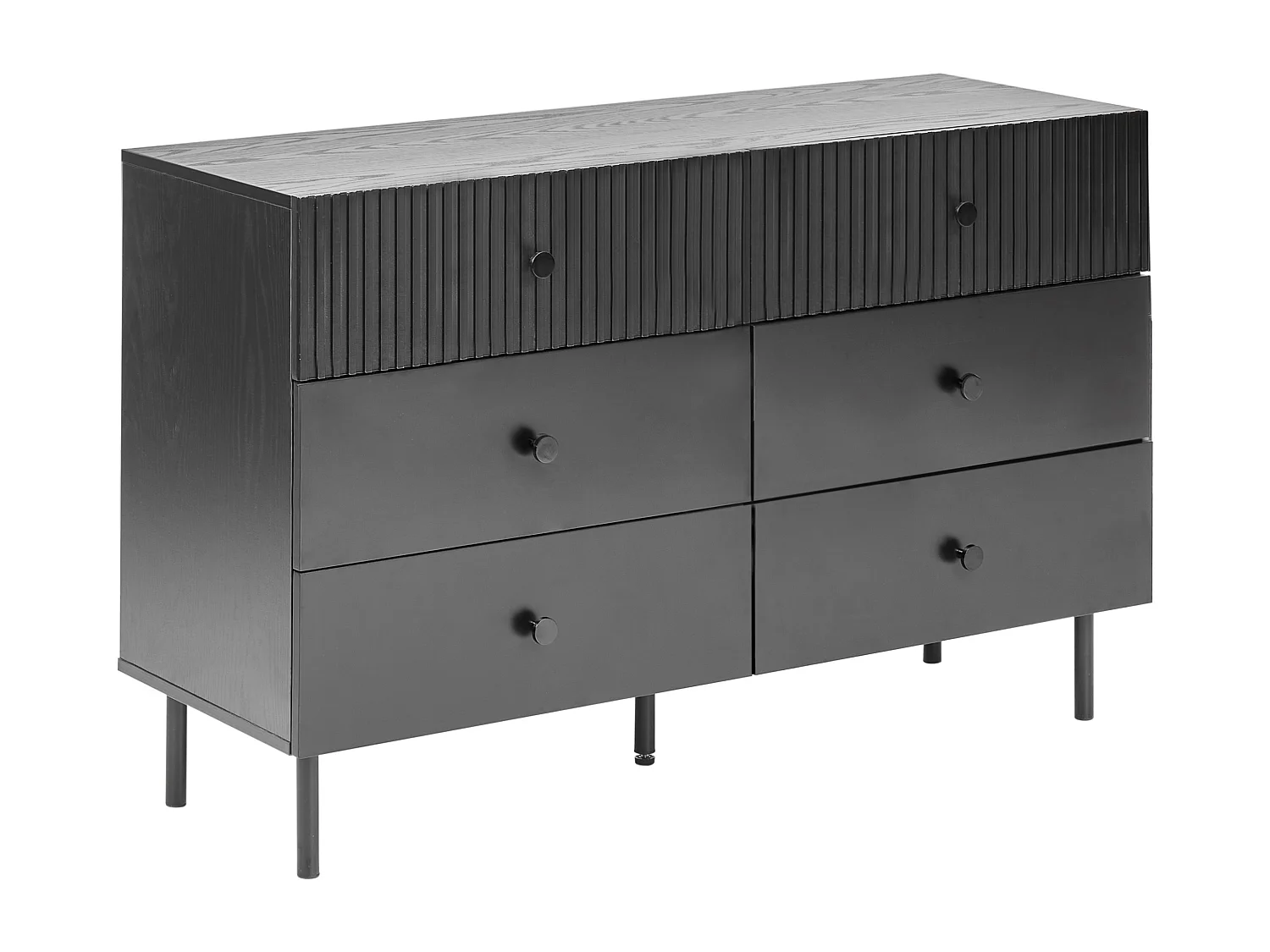 Commode à 6 tiroirs COVENTRY Noir