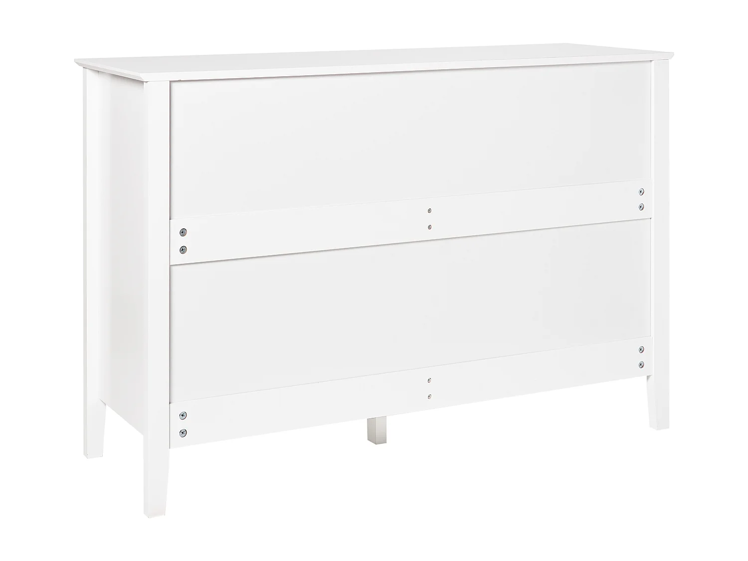 Kommode mit 6 Schubladen ASSISI Holzwerkstoff Weiss