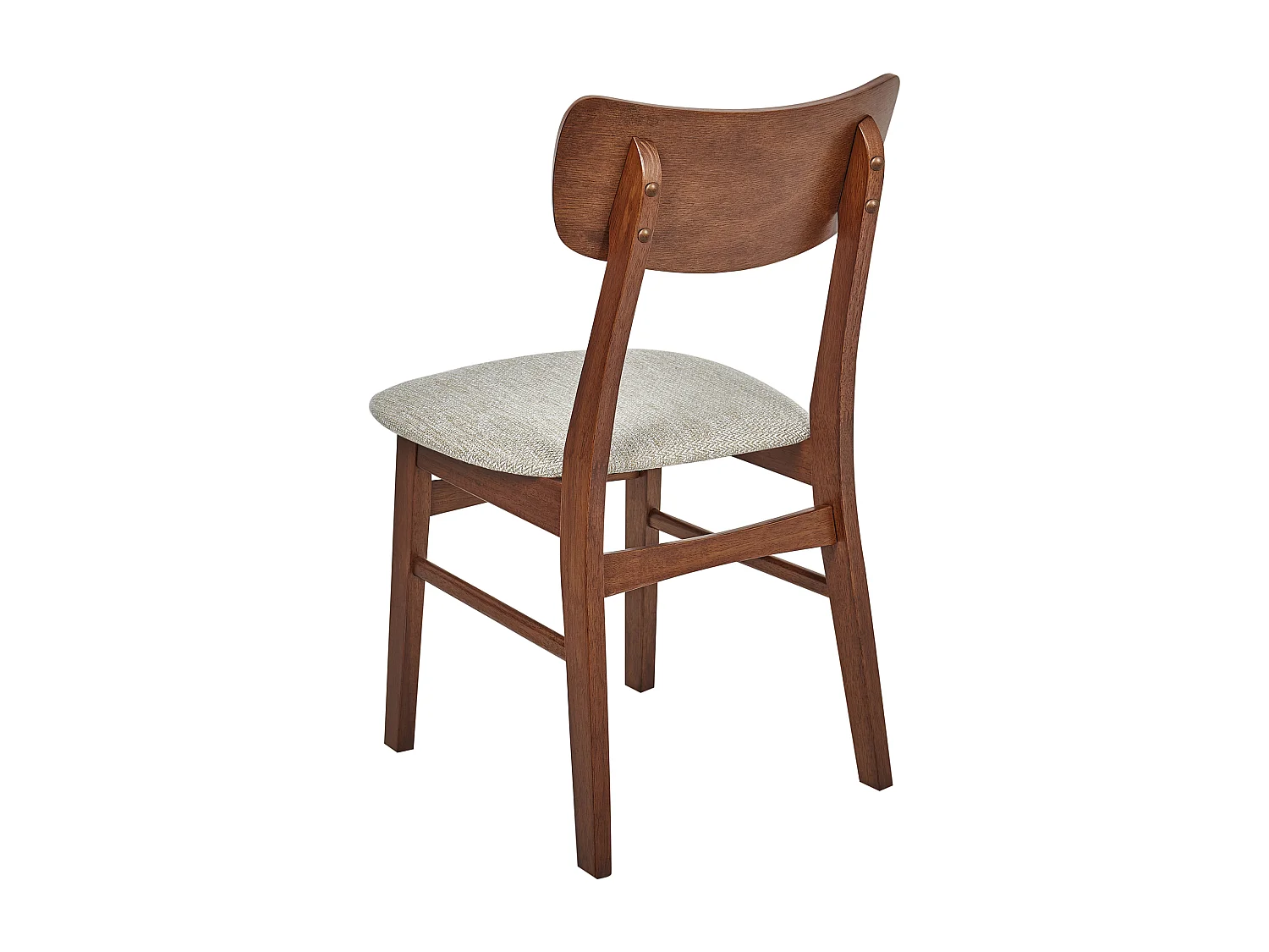 Set van 2 eetkamerstoelen ANOKA Hout Taupe