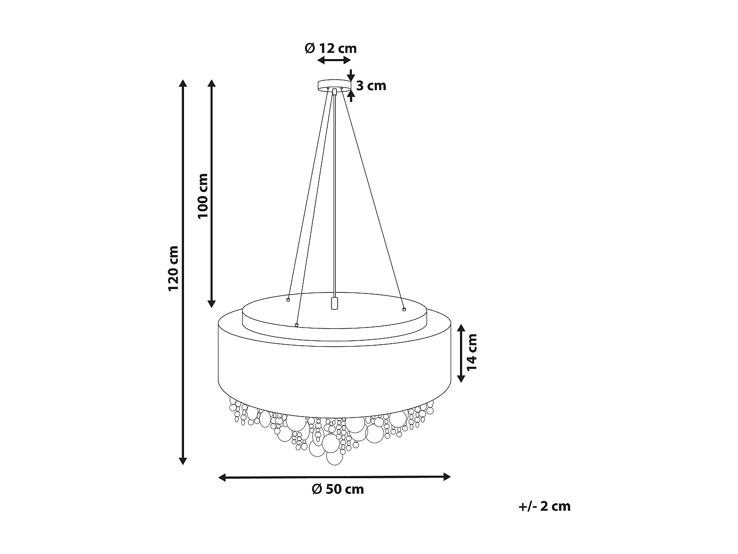 Lustre BARBEIRA Cristal Argenté