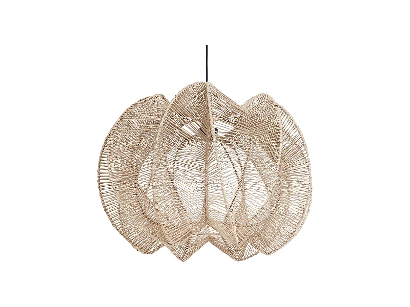 Hängelampe aus Papierseil natürlich Boho Stil modern Maninga