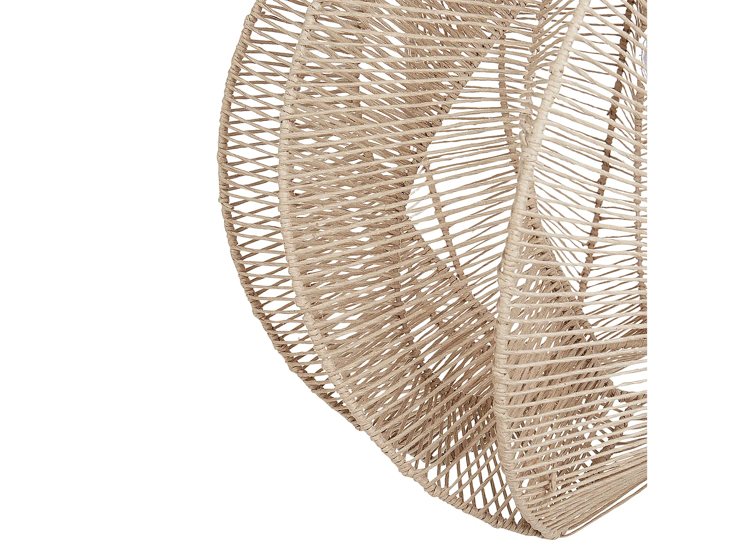 Lámpara colgante MANINGA Cuerda de papel Marrón claro