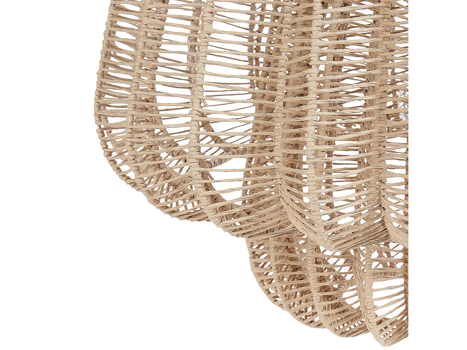 Lámpara colgante SAISI Cuerda de papel Beige