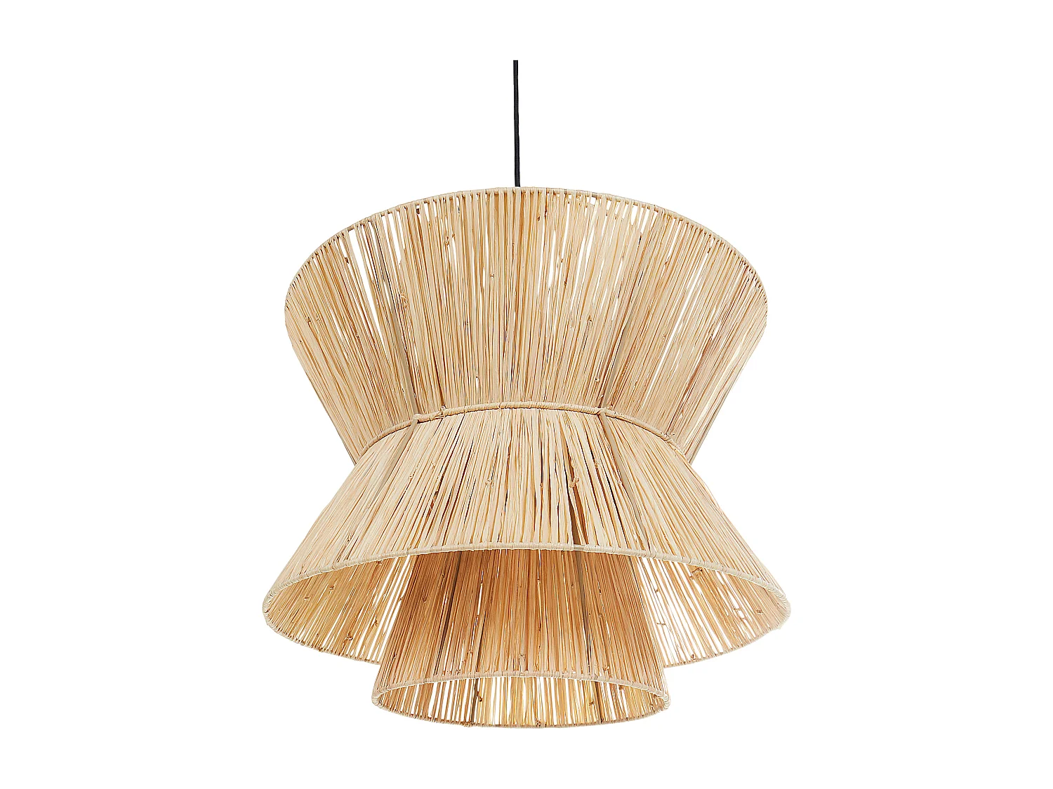 Lampe suspension TELAMBA Osier Naturel