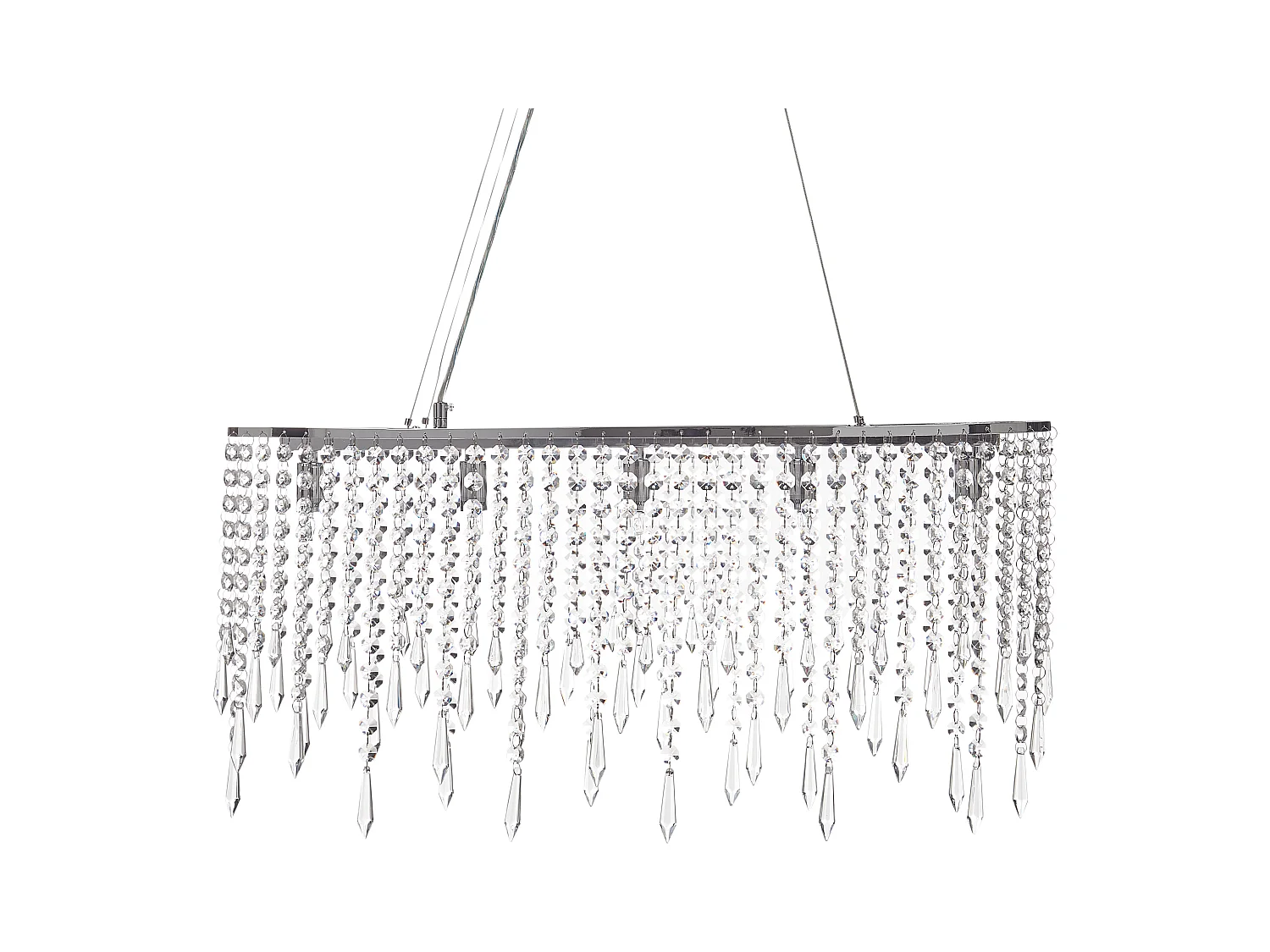 Kroonluchter CALVELLE Kristal Zilver