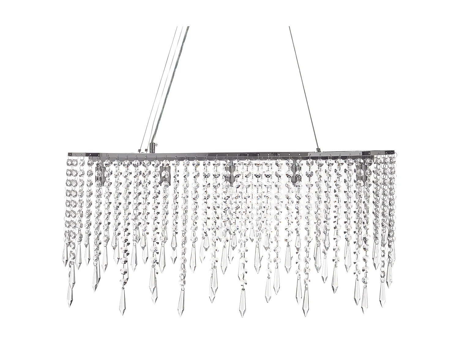Lustre CALVELLE Cristal Argenté