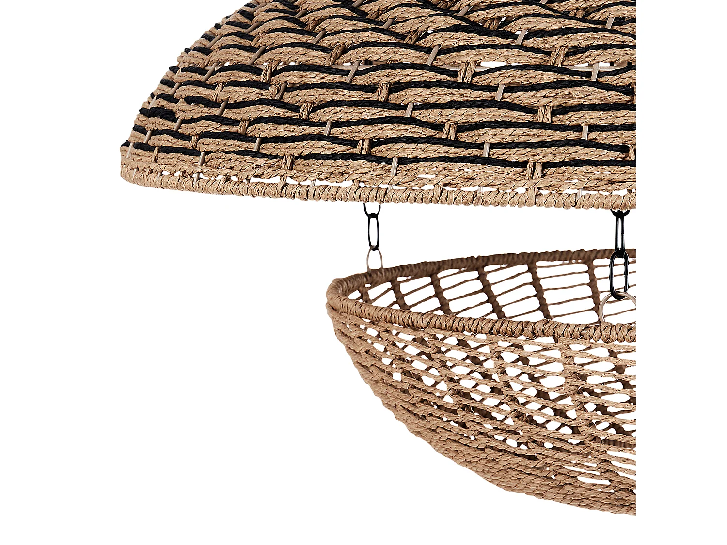 Hängelampe aus Papierseil natürlich Boho Stil modern Kidepo