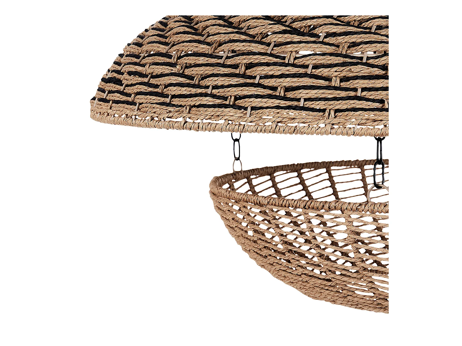 Lampe suspension KIDEPO Corde en papier Marron