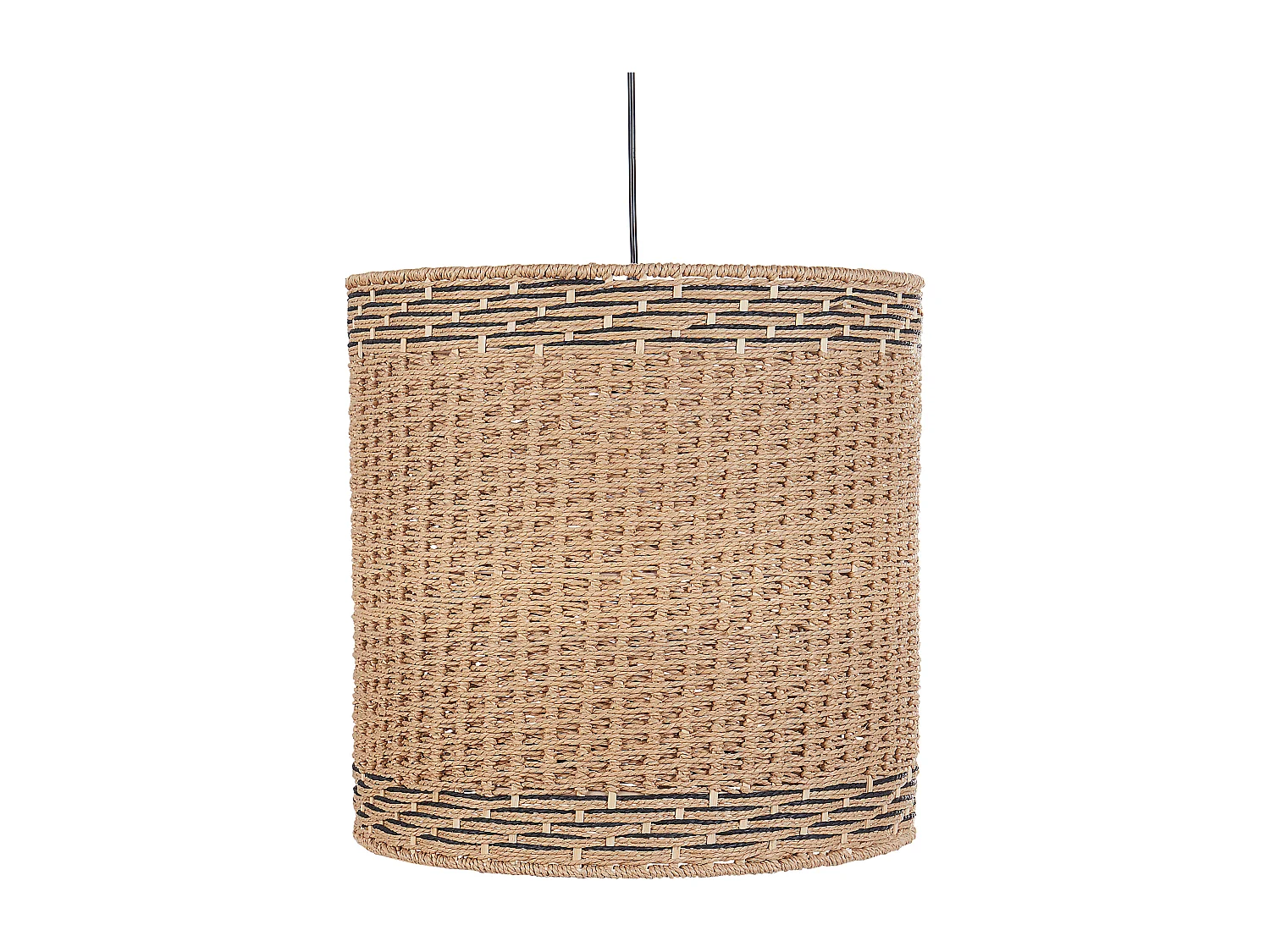 Lampa wisząca LUAPULA Papierowa plecionka Naturalny