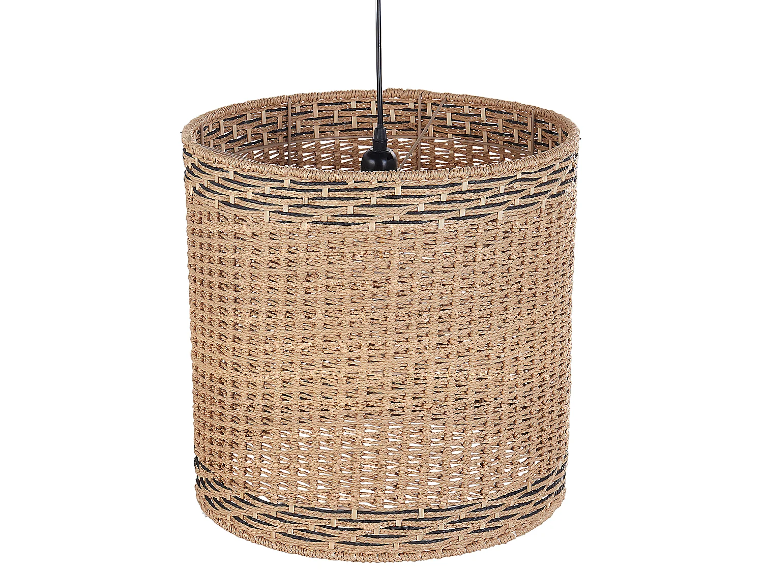 Lampe suspension LUAPULA Corde en papier Naturel