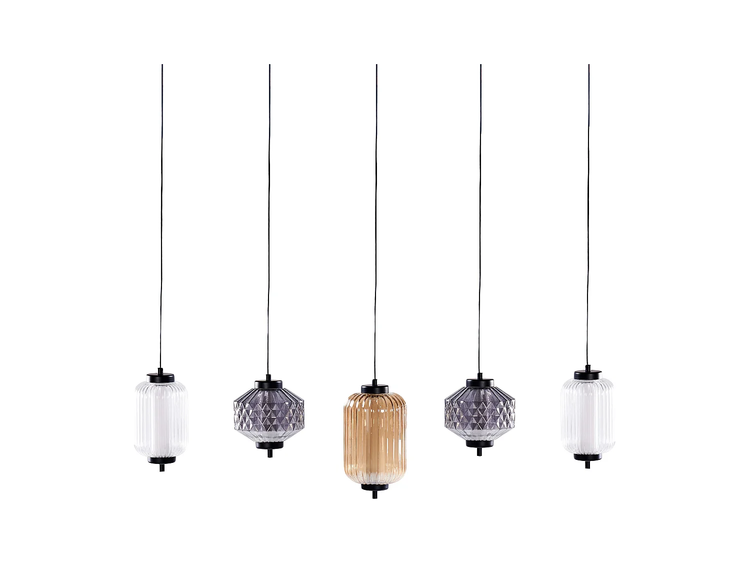 LED Hängelampe SULLANE LED Glas Bunt