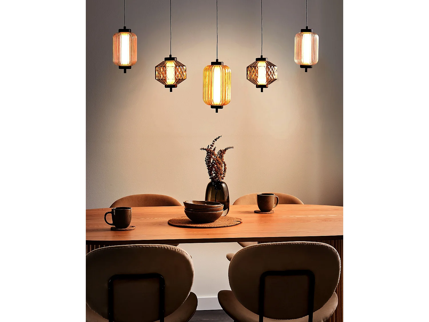 LED hanglamp SULLANE LED Glas Multicolor