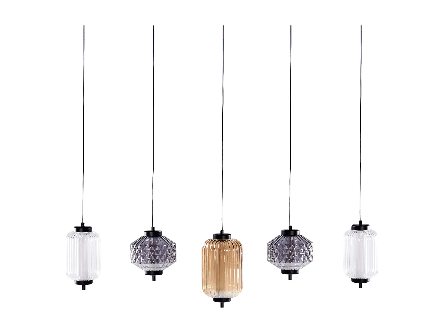 LED Hängelampe SULLANE LED Glas Bunt