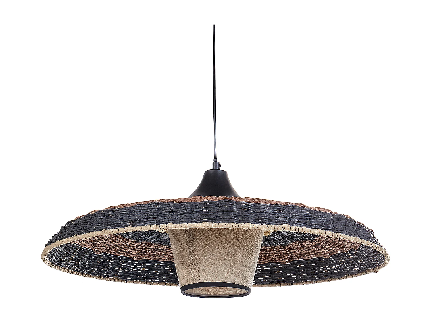 Lampe suspension CUANDO Osier Multicolore