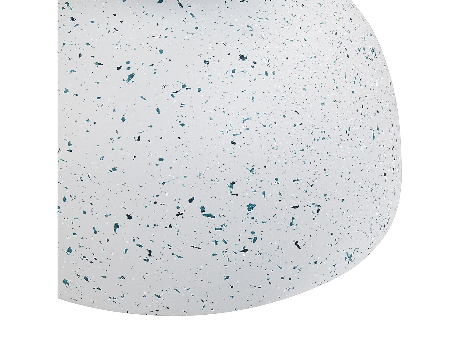 Beistelltisch Beton und Glasfaser weiß Terrazzo Optik rund ⌀ 40 cm modern Caoria