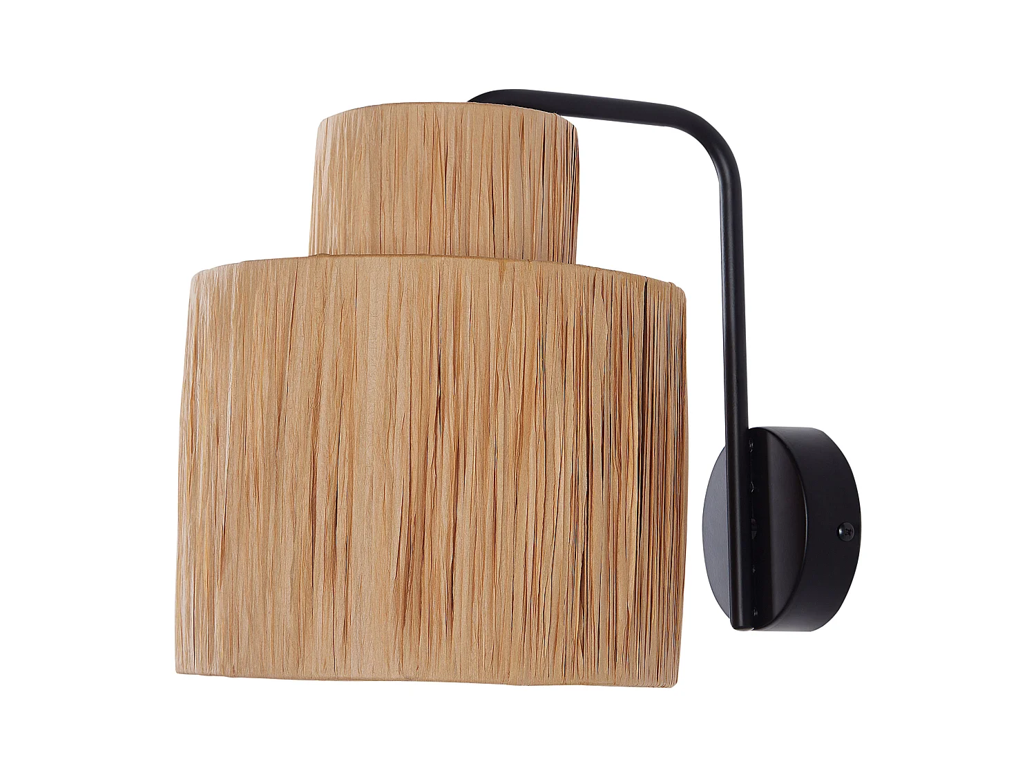 Lot de 2 lampes murales SHINFA Osier Naturel