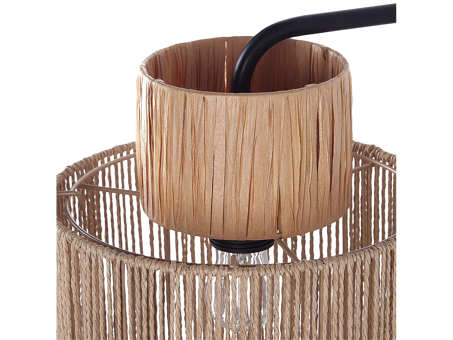 Set van 2 wandlampen JAMMA Papier touw Natuurlijk