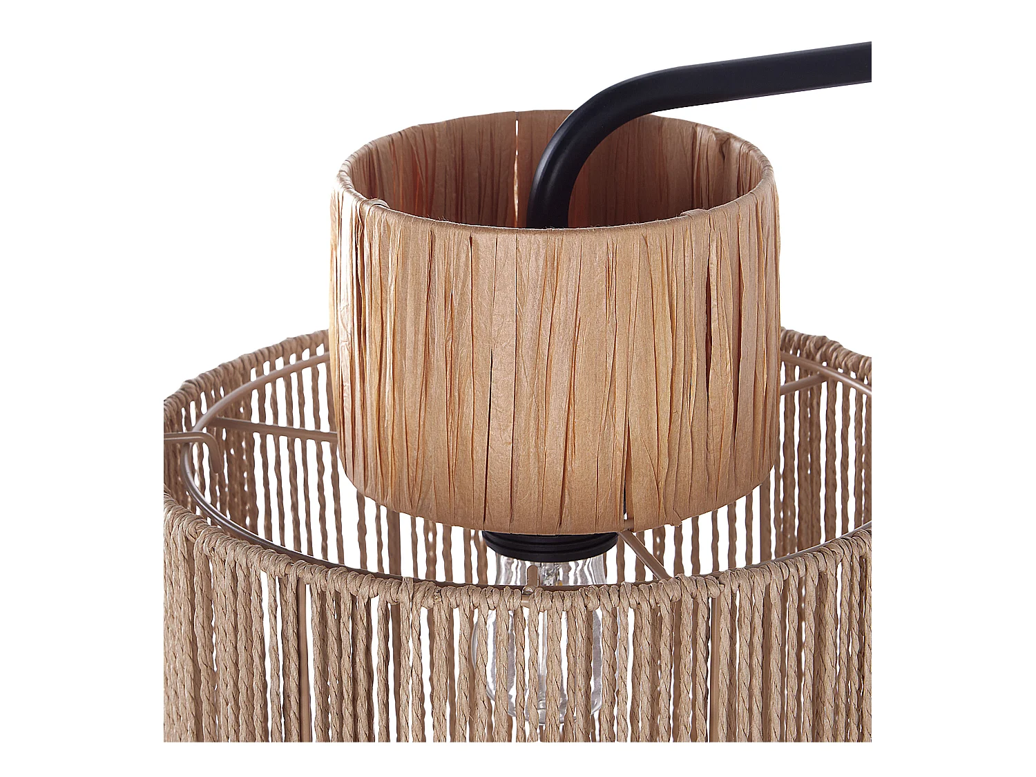 Lot de 2 lampes murales JAMMA Corde en papier Naturel