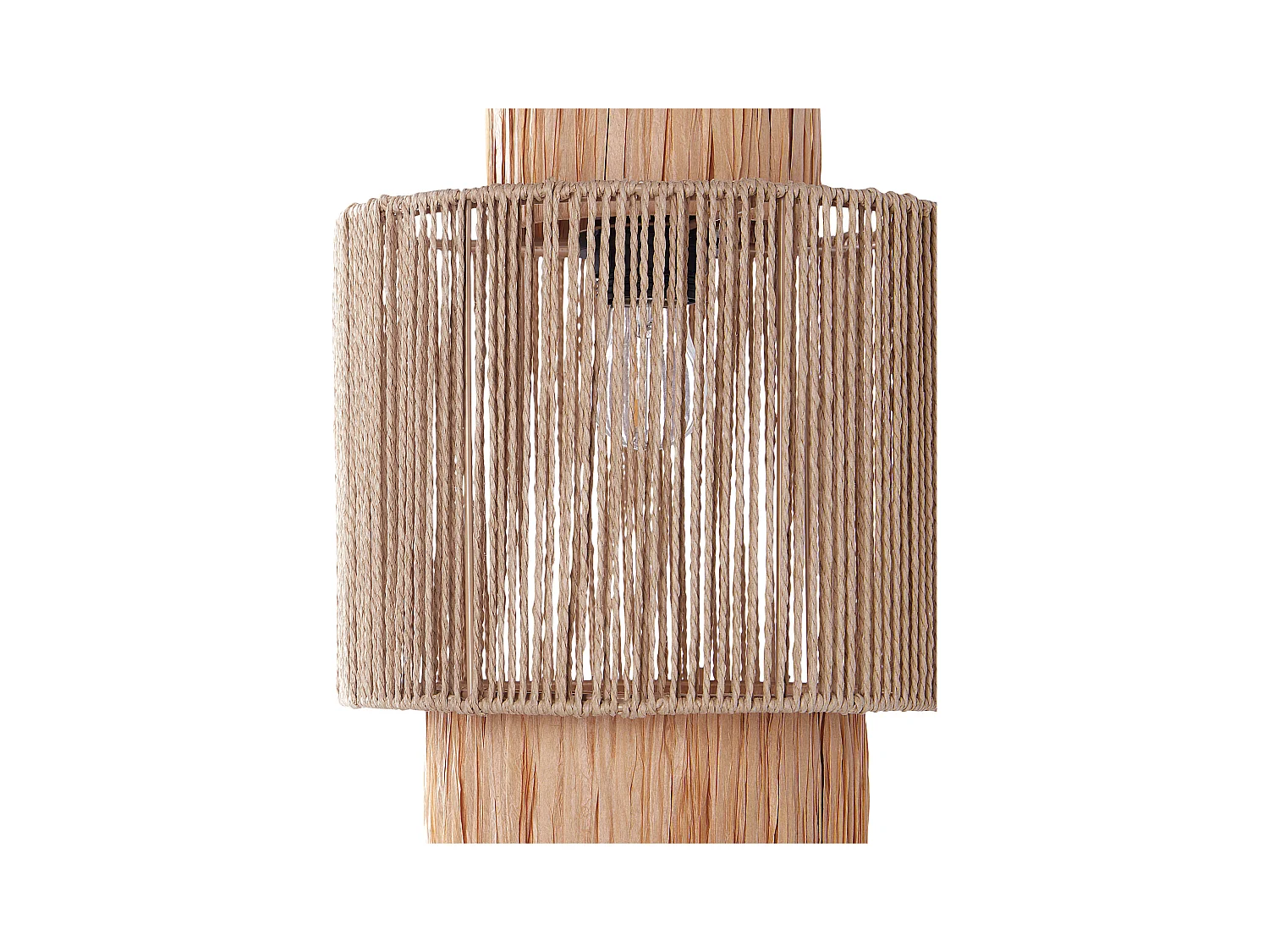Lot de 2 lampes murales JAMMA Corde en papier Naturel