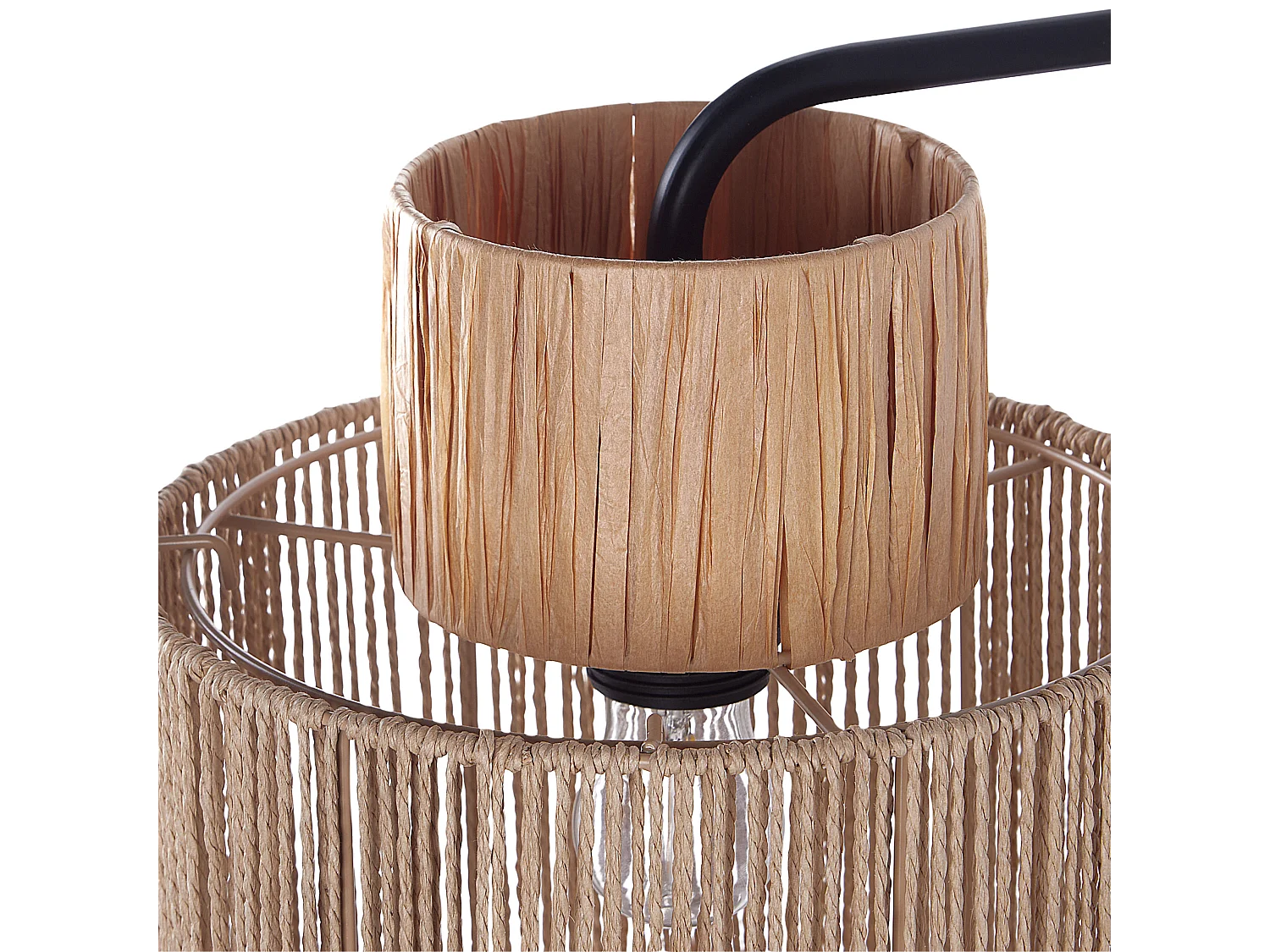 Set di 2 lampade da parete JAMMA Corda di carta Naturale